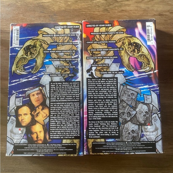Metallica A Year And A Half In The Life Of….Part 1 and Part 2 VHS Video Tapes - Picture 3 of 7